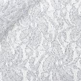 Kód:39432 Elasztikus glitteres csipke - BIANCO 80 